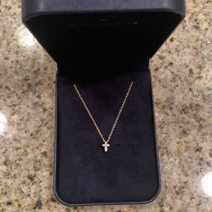 14k/Diamond Cross Necklace